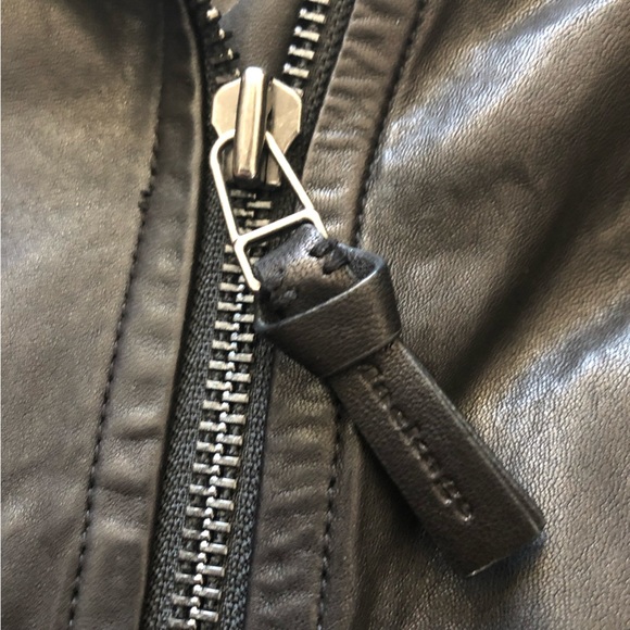 Mackage Exclusively for Aritzia Black Genuine Leather Biker Jacket - Picture 14 of 16